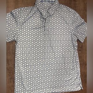 Stylish Geometric Polo Shirt